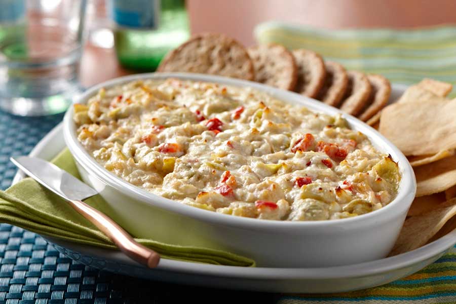 Cheesy Chicken & Artichoke Dip