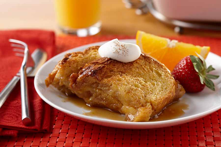 Egg Nog Upside Down French Toast