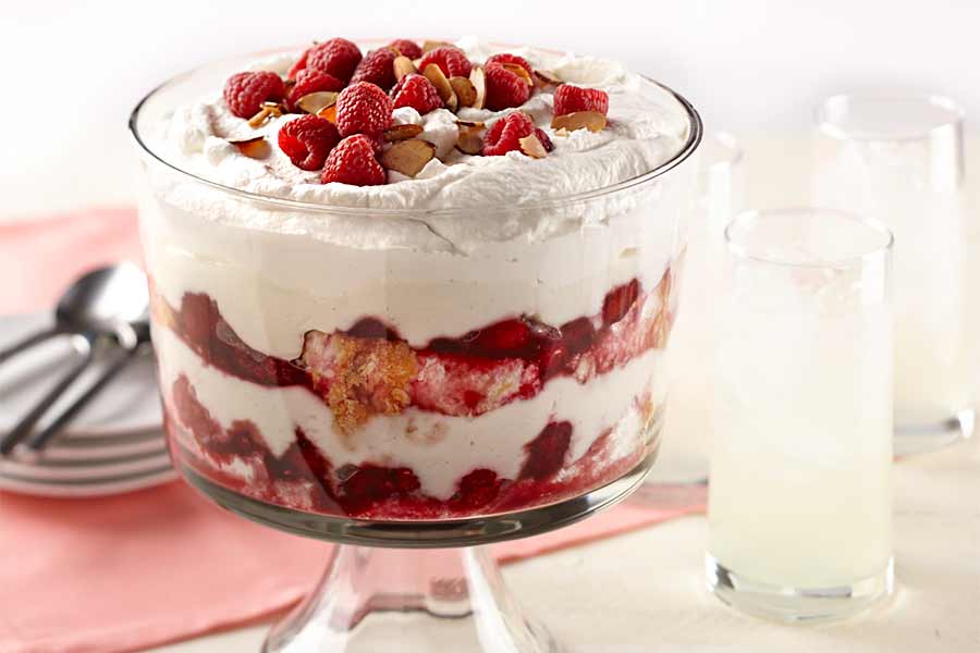 Raspberry and Cream Trifle