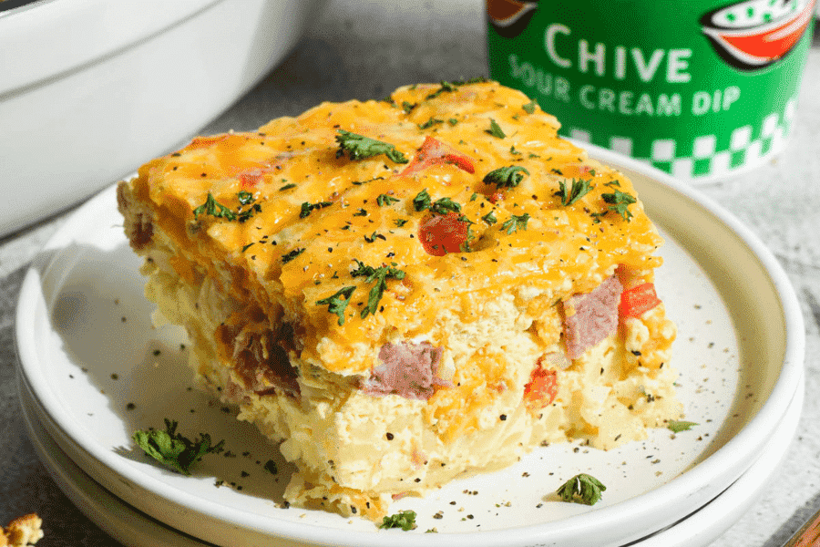 Ham and Cheese Breakfast Casserole