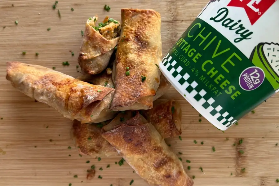 Chive Cottage Cheese Egg Rolls