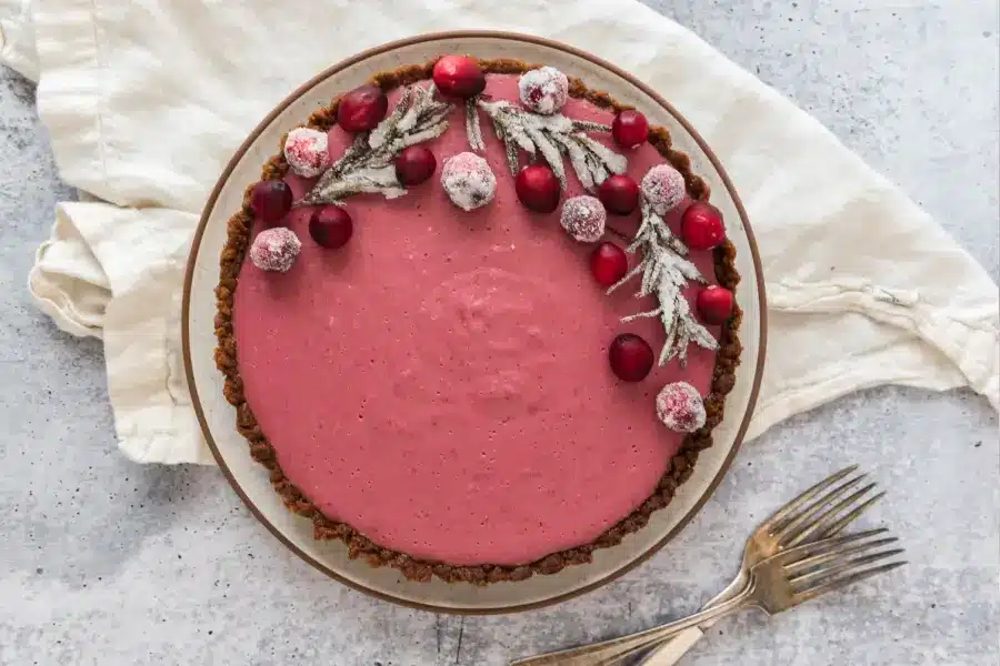 Creamy Cranberry Tart