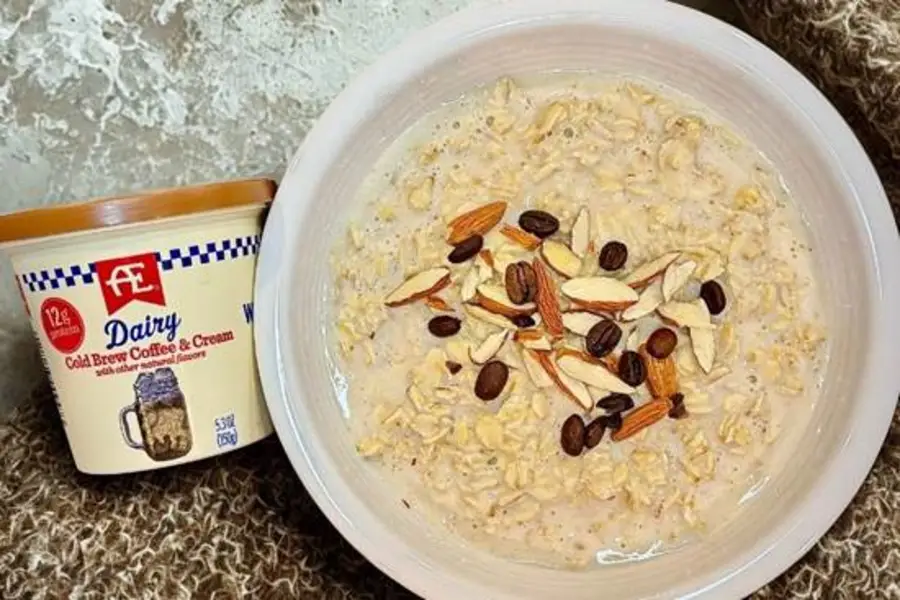 Cold Brew Coffee and Cream Overnight Oats