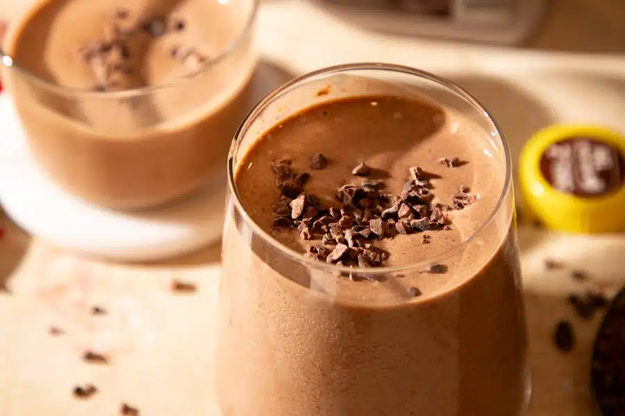 Easy Chocolate Cherry Espresso Protein Shake