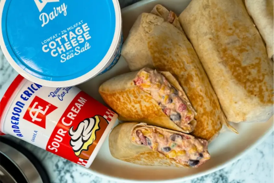 Creamy Cowboy Caviar Chicken Wraps
